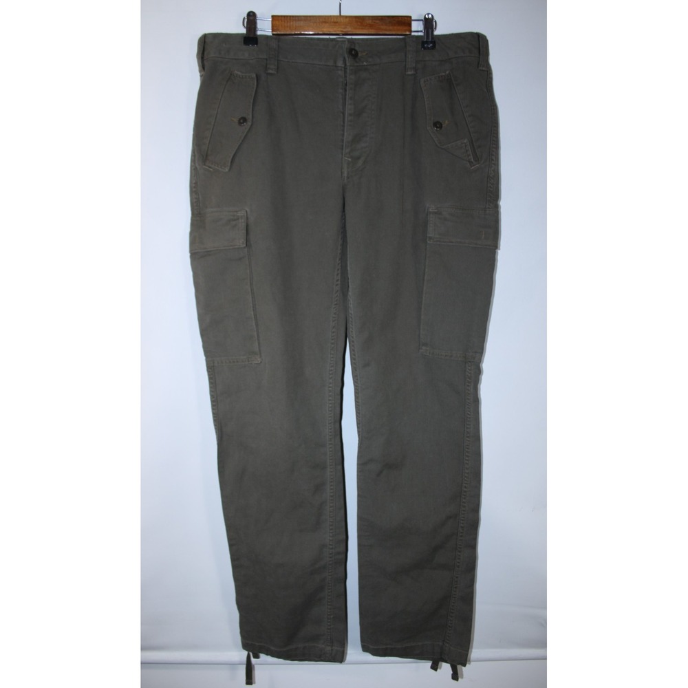Polo Ralph Lauren Men's Size 36x33 Green Straight Fit Military Crew Trousers
